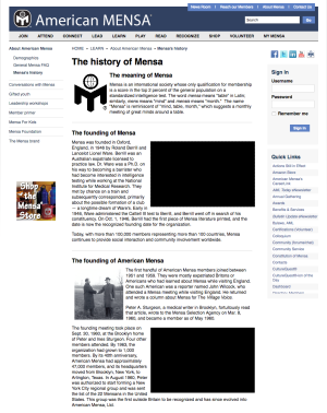 Nonprofit web content, history
