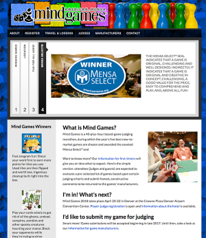 Gaming event website, ~2012