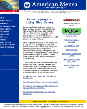 Nonprofit website, ~2002