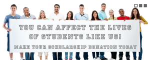 Nonprofit web banner, scholarships